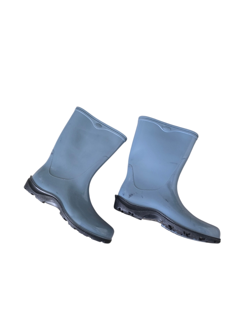 Home Garden Women's Size 9 Gray Blue Waterproof Rubber Garden Rain Boots NEW - Picture 4 of 9